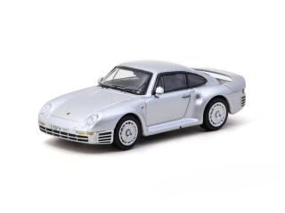 Porsche 959 1989 silver 1:64 Tarmac