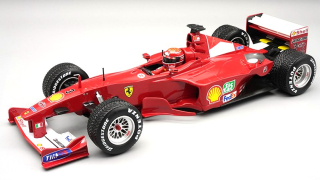 Ferrari F1 F2000 #3 M.Schumacher Winner Nürburgring GP 2000 World Champion with Rain Tyres and Pilot Figure 1:18 Tecnomodel