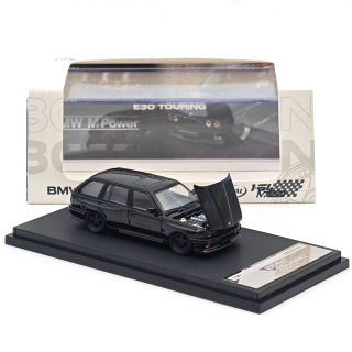 BMW E30 Touring Wagon Wide-Body black 1:64 Mortal Model