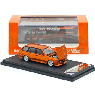 BMW E30 Touring Wagon Wide-Body orange 1:64 Mortal Model