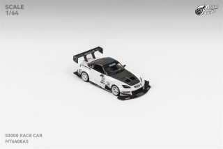 Honda S2000 Race Car white metallic 1:64 Microturbo