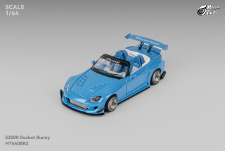 Rocket Bunny S2000 metallic blue 1:64 Microturbo