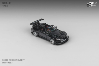 Rocket Bunny S2000 RB metallic black 1:64 Microturbo
