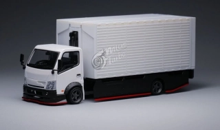 Custom Wing Truck white 1:64 Microturbo