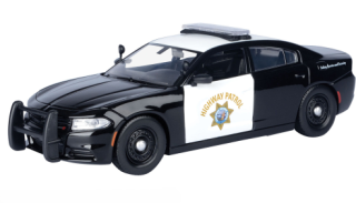 Dodge Charger Pursuit 2023 California Highway Patrol black/white 1:24 Motor Max