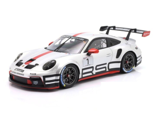 Porsche 911 992 GT3 Cup *Track Experience 2023* silver/red 1:18 Ixo Models