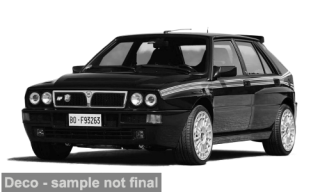Lancia Delta HF Integrale EVO 1992 black/decor 1:43 Ixo Models
