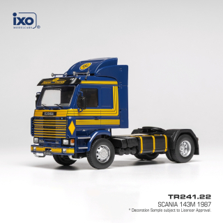 Scania 143M 1987 ASG dark blue/orange 1:43 Ixo Models