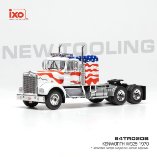 Kenworth W925 1970 white/decor 1:64 Ixo Models