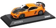 Porsche 718 Cayman GT4 RS 982 with Manthey Kit 2024 pastel orange 1:43 Spark
