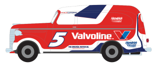 Chevrolet Panel Van 1939 *Hendrick Motorsports #5 Valvoline 2024 NAPA Golf Filters *Running On Empty** red/white 1:24 Greenlight