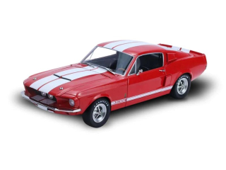 Ford Mustang Shelby GT500 1967 candy apple red with white stripes 1:24 Highway 61
