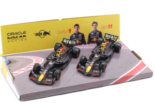 Set 2x Red Bull RB20 #1 M.Verstappen + #11 S.Perez 2024 1:43 Bburago