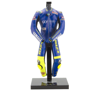 Závodní kombinéza - Dainese - Valentino Rossi Welkom World Champion Yamaha YZR-M1 MotoGP 2004 1:4 Microart Racing