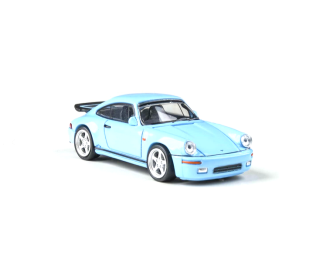 Porsche 911 964 RUF CTR Coupe LHD 1987 light blue 1:64 Para64