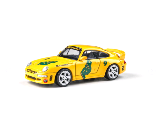 Porsche 911 993 RUF CTR 2 Coupe #9 Rally Pikes Peak International Hill Climb LHD 1995 yellow 1:64 Para64