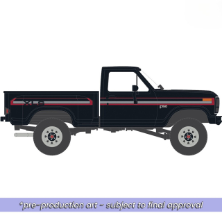 Ford F-150 XLS Flareside 4x4 1983 raven black 1:64 Ixo America