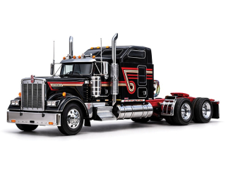 Kenworth W900 1990 black with stripe 1:64 Ixo America