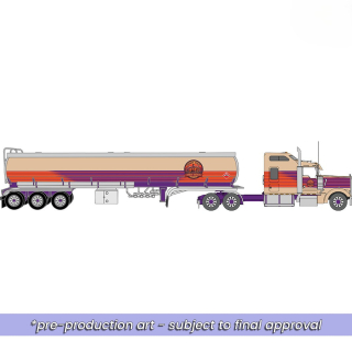 Kenworth W900 1976 *Cowboy State* With Tanker 1:64 Ixo America