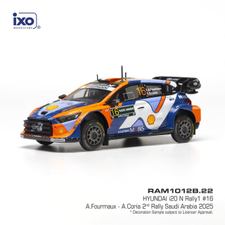 Hyundai i20 N Rally1 #16 Fourmaux/Coria Rally Saudi Arabia 2025 1:43 Ixo Models