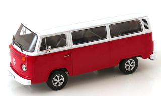 Volkswagen T2b Bus 1972 red/white with Fuchs Rims 1:18 KK Scale