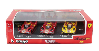 Set - 3x Ferrari 499P Winner 24H Le Mans Team AF Corse Ferrari - #83 2025 - #50 2024 - #51 2023 1:43 Bburago