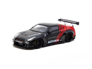 Nissan GT-R (R35) *LB-WORKS* Type 2 ADVAN 2026 black 1:64 Tarmac
