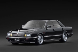 Nissan Cedric Cima Y31 black 1:18 Ignition Model