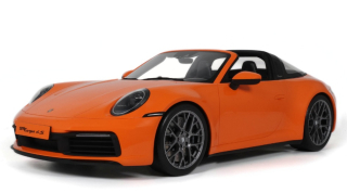 Porsche 911 (992.1) Targa 4S 2021 pastel orange 1:8 GT Spirit