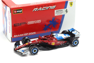 Ferrari F1 SF-25 Scuderia Ferrari #16 C.Leclerc Miami GP 2025 1:43 Bburago