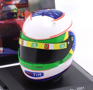 Helmet - R.Barrichello #2 Ferrari Brazil GP Formula 1 2001 1:5 Spark Editions