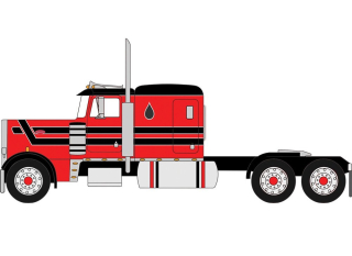 Peterbilt 359 1973 black/red 1:64 Ixo America