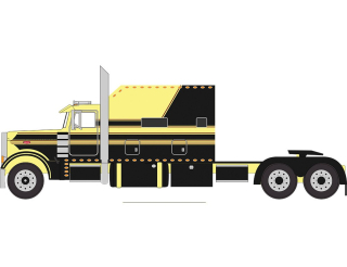 Peterbilt 379 2002 Big Bunk yellow/black 1:64 Ixo America
