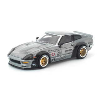 Datsun Pandem 280ZX raw metal 1:64 Pop Race Limited