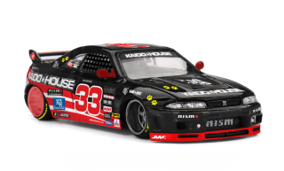 Nissan Skyline 1995 GTR (R33) Black Kaido CAT black/red 1:64 Mini GT