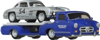 Mercedes-Benz 300SL & '55 Mercedes-Benz Blaues Wunder *Car Culture Team Transport* Set 1:64 HotWheels