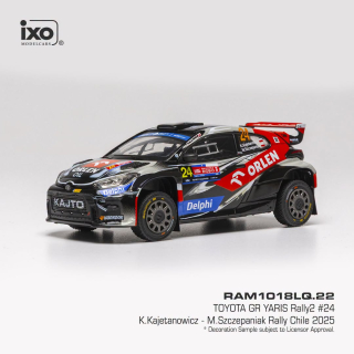 Toyota GR Yaris Rally2 #24 Kajetanowicz/Szczepaniak Rallye Chile 2025 1:43 Ixo Models
