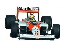 McLaren F1 MP4/4 Honda #12 A.Senna World Champion Pole Position Monaco GP 1988 with Pilot Figure 1:12 GP Replicas