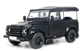 Land Rover Defender 90 Short with Rear Cover 2016 black 1:18 Solido