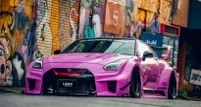 Nissan GT-R R35 Liberty Walk Silhouette Body Kit 2025 pink 1:18 Solido