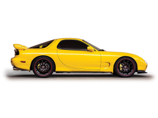 Mazda RX-7 1991 competition yellow mica 1:64 Ixo America