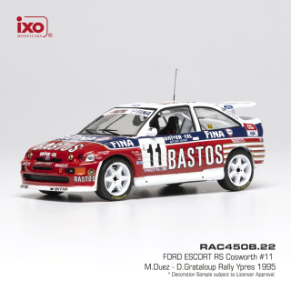 Ford Escort RS Cosworth #11 Duez/Grataloup Rally Ypres 1995 1:43 Ixo Models