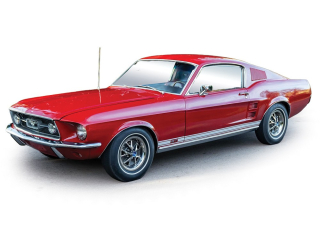 Ford Mustang GTA Fastback 1967 candyapple red 1:64 Ixo America