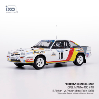 Opel Manta B 400 #10 Fisher/Frazer Rallye Manx 1985 1:18 Ixo Models
