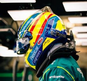 Helmet - Fernando Alonso - Aston Martin Aramco F1 Team 2026 1:5 Spark