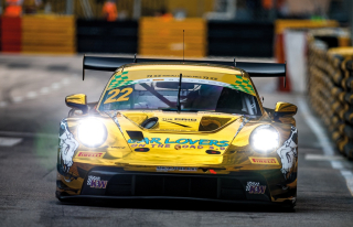 Porsche 911 GT3 R 992 Schumacher CLRT #22 L.Heinrich 3rd Macau GT Cup FIA GT World Cup 2025 1:18 Spark