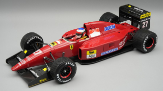 Ferrari F92A #27 J.Alesi Spain GP 1992 with Rain Tyres and Pilot Figure 1:18 Tecnomodel