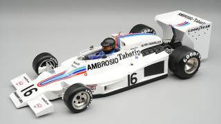 Shadow DN8 #16 J.Oliver Sweden GP 1977 with Pilot Figure 1:18 Tecnomodel