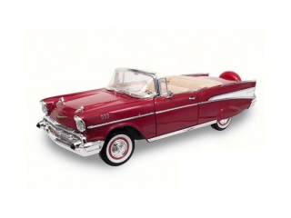 Chevrolet Bel Air Cabriolet 1957 red 1:18 Maisto