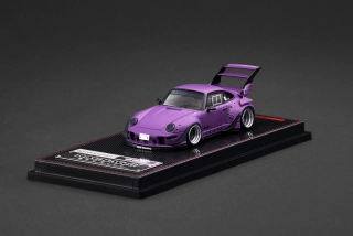 Porsche RWB 993 matt purple 1:64 Ignition Model